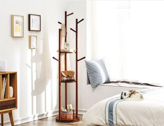 Modern Multipurpose Display Rack Wood Shelf | RITA - onehappyhome