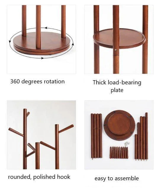 Modern Multipurpose Display Rack Wood Shelf | RITA - onehappyhome