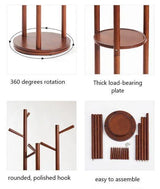 Modern Multipurpose Display Rack Wood Shelf | RITA - onehappyhome