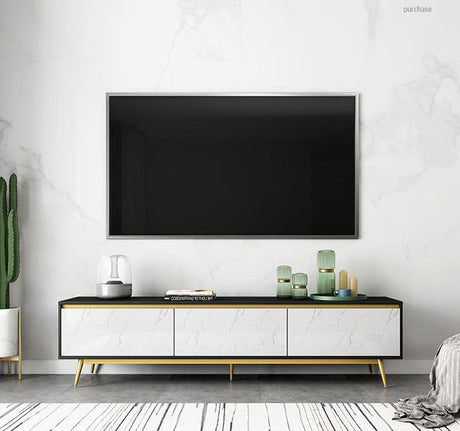 black and white tv console