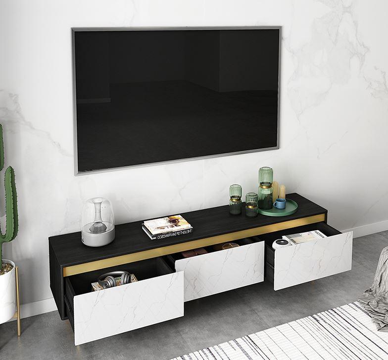 tv console with drawers