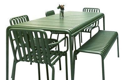 Modern Outdoor Dining Bench | OLGA - onehappyhome