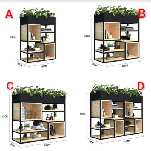 Modern Plant Rack Partition/Flower Display Shelf | PORTIA - onehappyhome