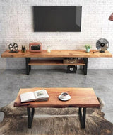 Modern Rustic Coffee Table in Solid Wood | THERESA - onehappyhome
