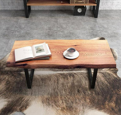 Modern Rustic Coffee Table in Solid Wood | THERESA - onehappyhome