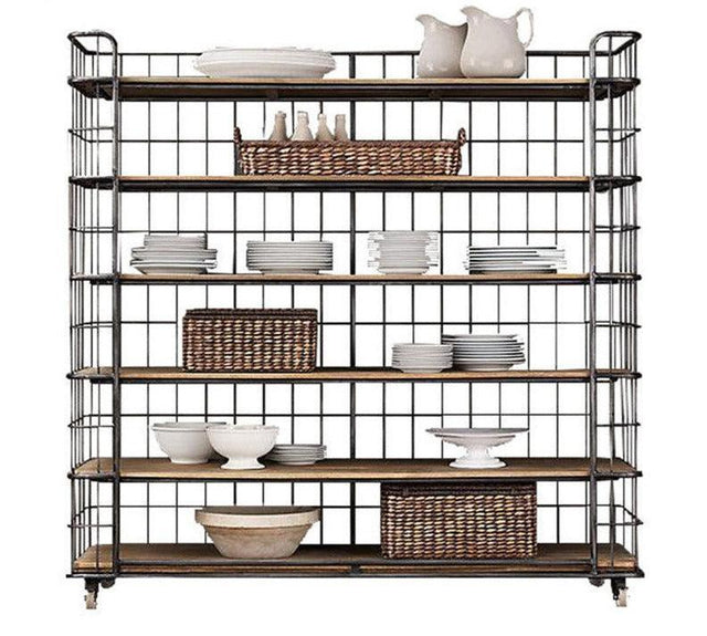 modern rustic kitchen bar cart trolley