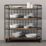 Modern Rustic Kitchen Bar Cart | NOVA - onehappyhome