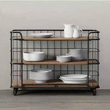 Modern Rustic Kitchen Bar Cart | NOVA - onehappyhome