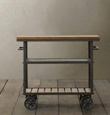 Modern Rustic Kitchen Trolley | VRINDA - onehappyhome