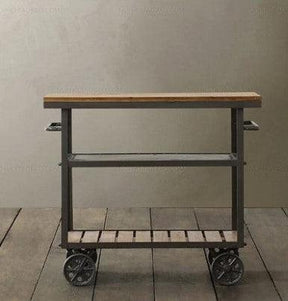 Modern Rustic Kitchen Trolley | VRINDA - onehappyhome