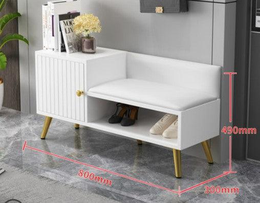 Modern Shoe Cabinet and Bench | CALVIN - onehappyhome