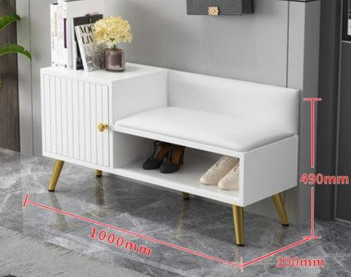 Modern Shoe Cabinet and Bench | CALVIN - onehappyhome