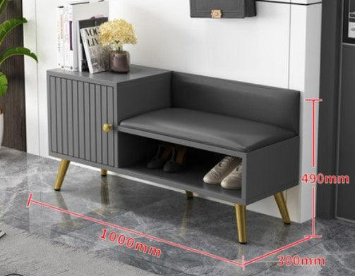 Modern Shoe Cabinet and Bench | CALVIN - onehappyhome