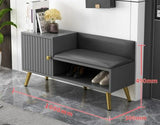 Modern Shoe Cabinet and Bench | CALVIN - onehappyhome