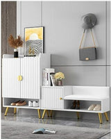 Modern Shoe Cabinet and Bench | CALVIN - onehappyhome