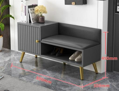 Modern Shoe Cabinet and Bench | CALVIN - onehappyhome