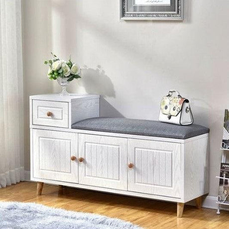 Modern Shoe Cabinet and Bench | CARLA - onehappyhome