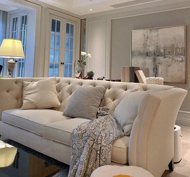 Modern Tufted Sofa | LEA - onehappyhome