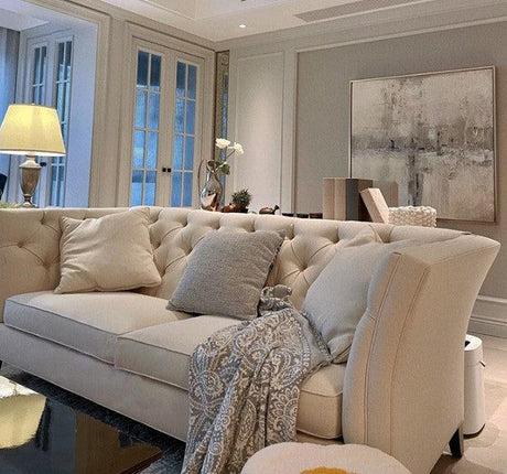 Modern Tufted Sofa | LEA - onehappyhome