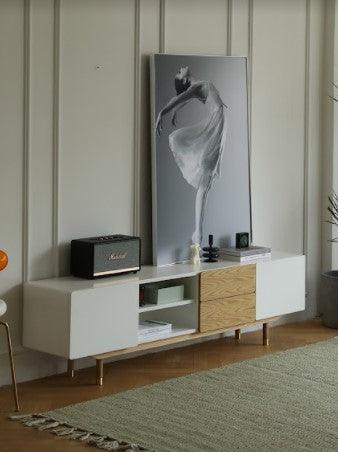 Modern TV Console/Solid Wood TV Cabinet | TILLY - onehappyhome