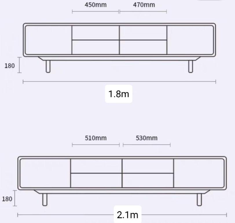 Modern TV Console/Solid Wood TV Cabinet | TILLY - onehappyhome