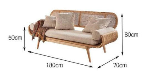 Natural Rattan Sofa | MALAYA - onehappyhome