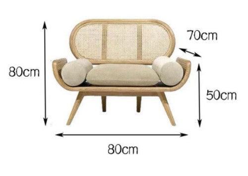 Natural Rattan Sofa | MALAYA - onehappyhome