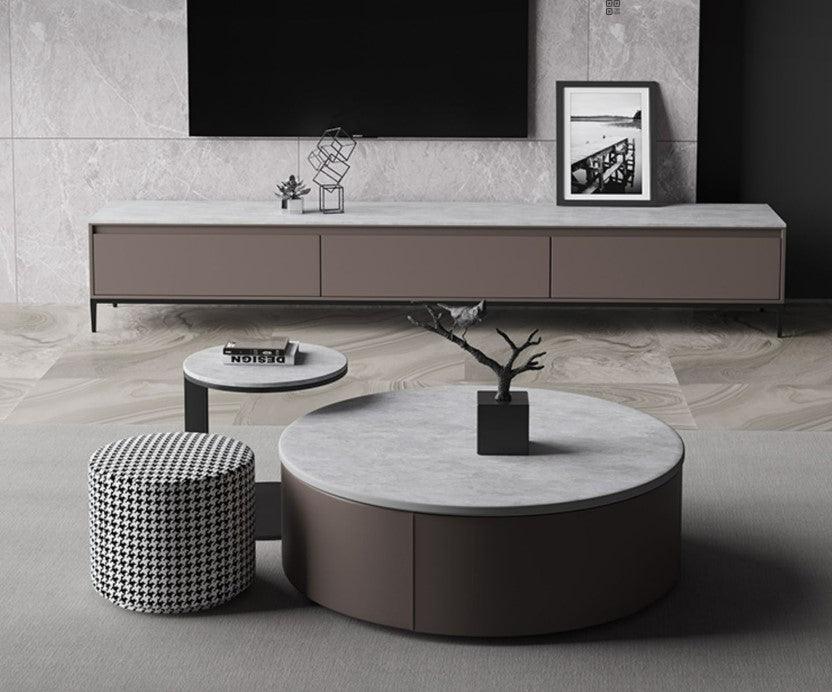 sintered stone nesting and coffee table