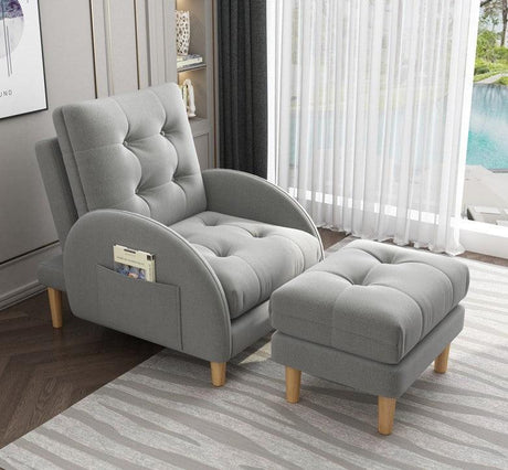 Nordic Lazy Chair Recliner Sofa | LIEZEL - onehappyhome