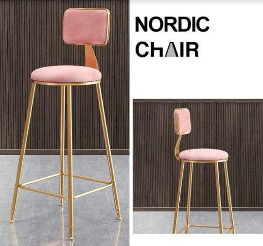 Nordic Luxury Bar Chair | HEATHER - onehappyhome