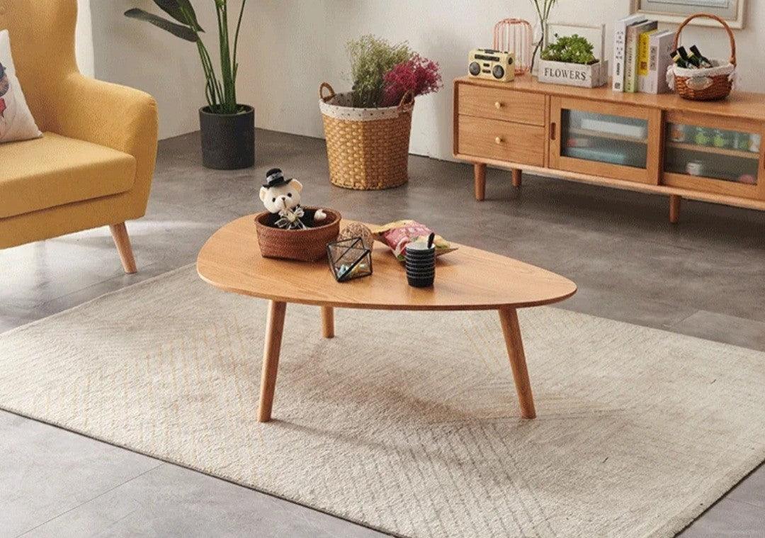 minimalist wood coffee table