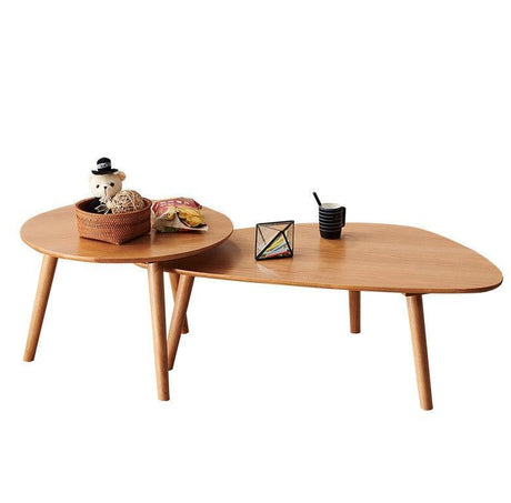 Nordic Solid Wood Coffee Table / Nesting Table | CAITLYN - onehappyhome