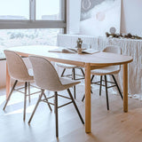 Oak Solid Wood Dining Table | ANUSHA - onehappyhome