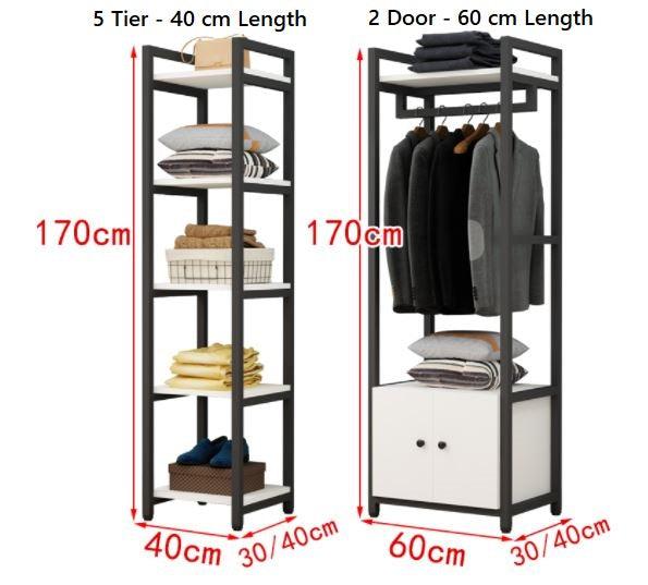 Open Wardrobe Storage Rack and Shelves | WINROSE - onehappyhome