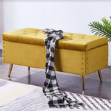 Ottoman Bench with Roomy Interior Storage | SYLVIA - onehappyhome