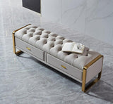 Ottoman Entryway Storage Bench | ROSELLE - onehappyhome