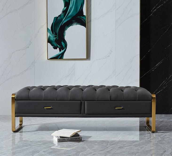 Ottoman Entryway Storage Bench | ROSELLE - onehappyhome