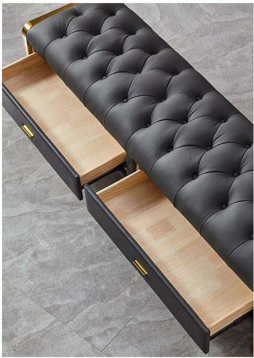 Ottoman Entryway Storage Bench | ROSELLE - onehappyhome