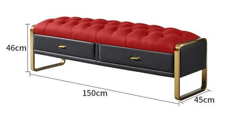 Ottoman Entryway Storage Bench | ROSELLE - onehappyhome
