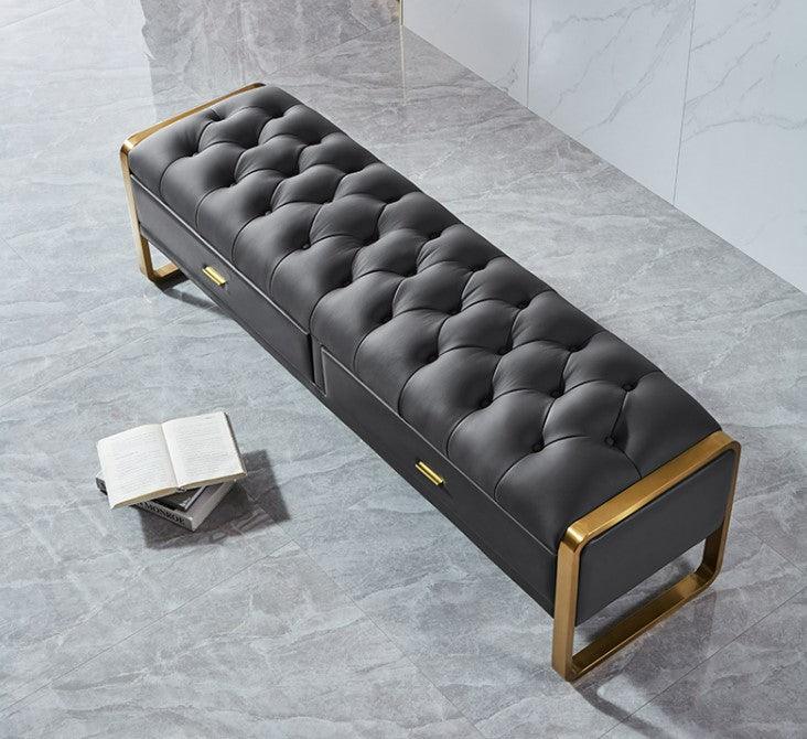 Ottoman Entryway Storage Bench | ROSELLE - onehappyhome