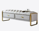 Ottoman Entryway Storage Bench | ROSELLE - onehappyhome