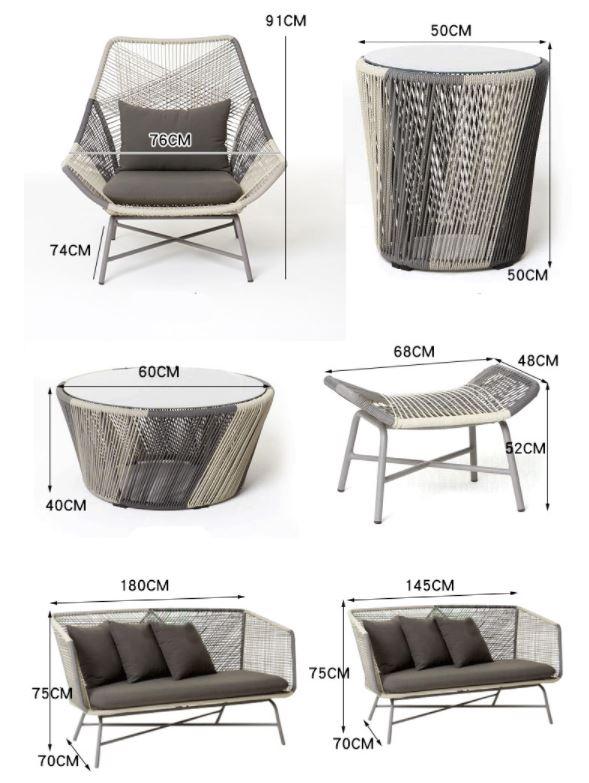 Outdoor Lounge Chair Set | OLIVIA - onehappyhome