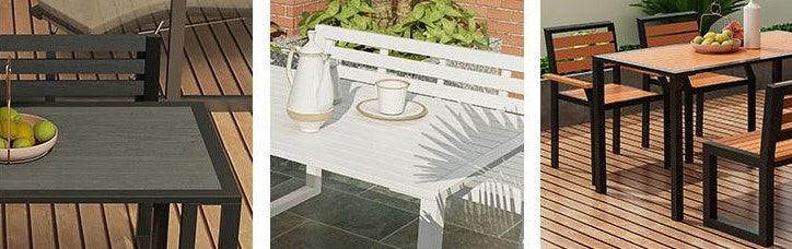 Patio Outdoor Dining Table and Chairs | OPRAH - onehappyhome
