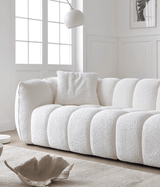 Pumpkin Boucle Sofa | BELLE - onehappyhome