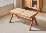 Rattan Bench | AMELY - onehappyhome