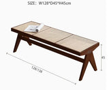 Rattan Bench | AMELY - onehappyhome