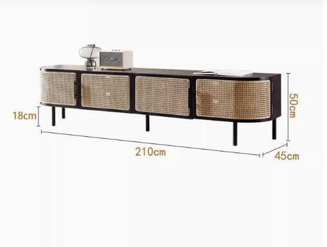 Rattan TV Console | PADAM - onehappyhome