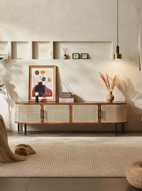 Rattan TV Console | PADAM - onehappyhome