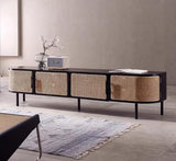Rattan TV Console | PADAM - onehappyhome