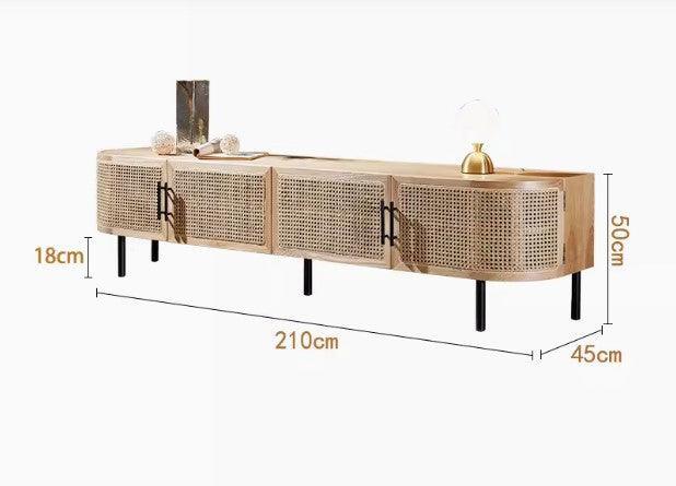 Rattan TV Console | PADAM - onehappyhome